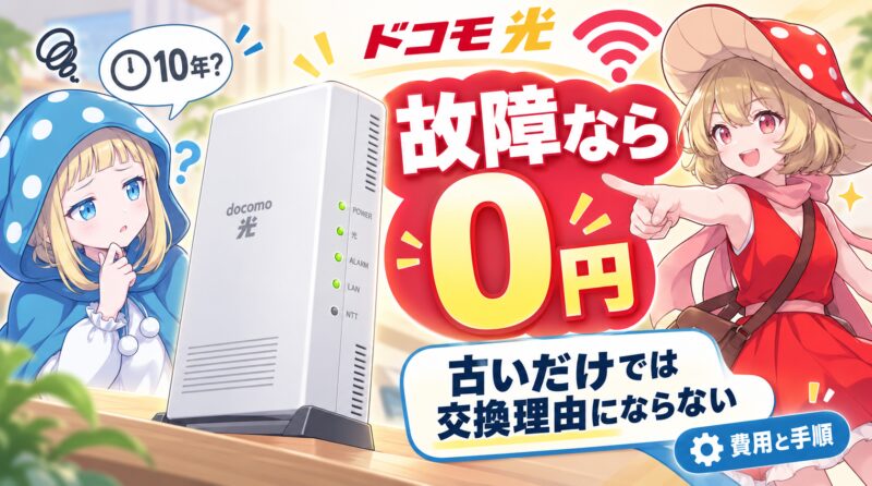 故障なら0円！古いだけなら交換不可