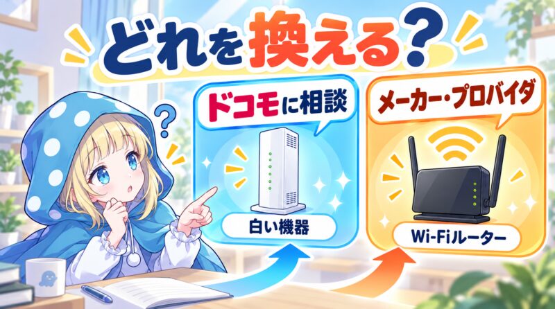 交換したい機器はどっち？