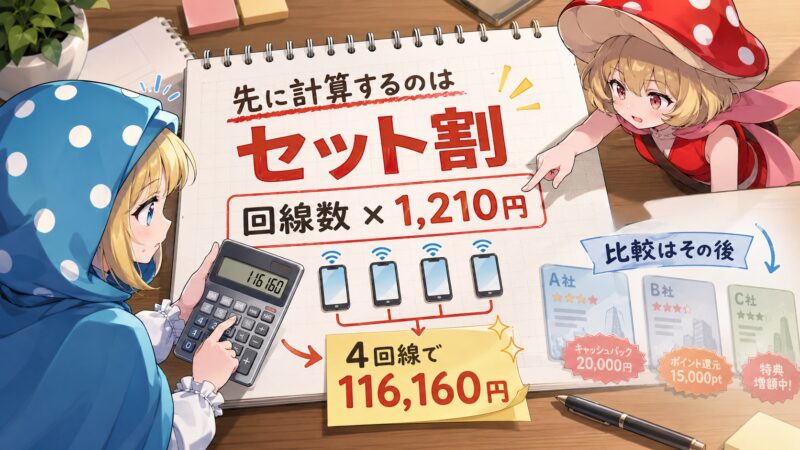 先に計算すべきはセット割