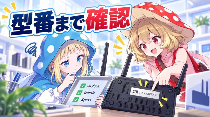 ルーターを選ぶ際は型番まで確認しよう