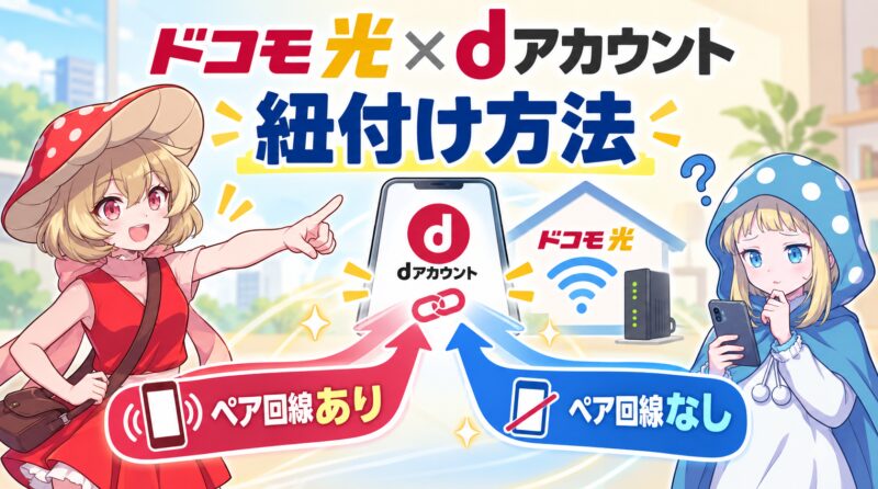 ドコモ光×dアカウントの紐付け方法
