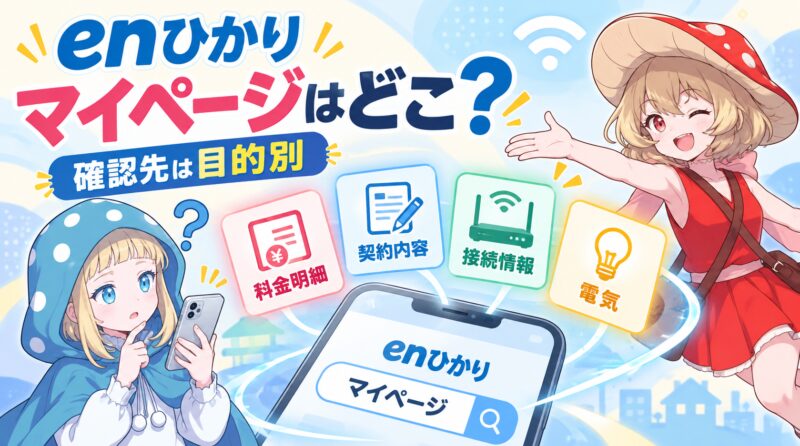 enひかりのマイページはどこ？