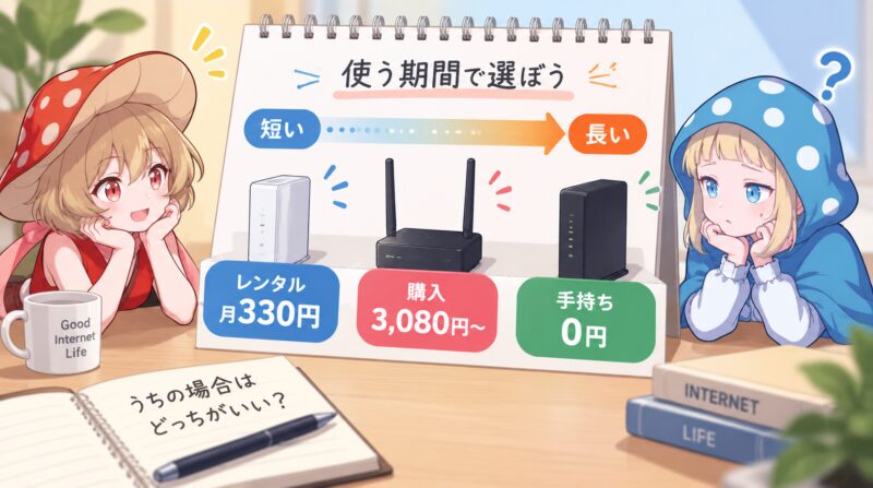 購入かレンタルかは使う期間で選ぼう