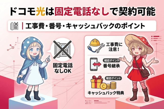 ドコモ光 固定電話なし