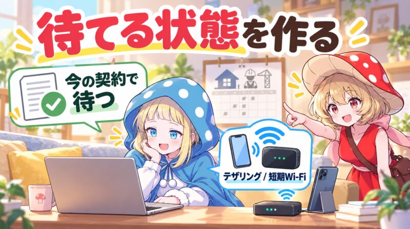 大切なのは待てる状態を作ること