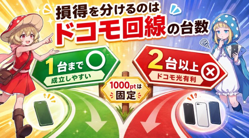 損得を分けるのはドコモ回線の台数