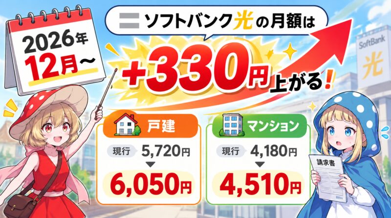 2026年料金改定のお知らせ