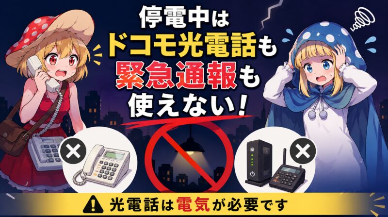 停電時の光電話に関する注意