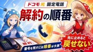 ドコモ光の固定電話を解約する順番