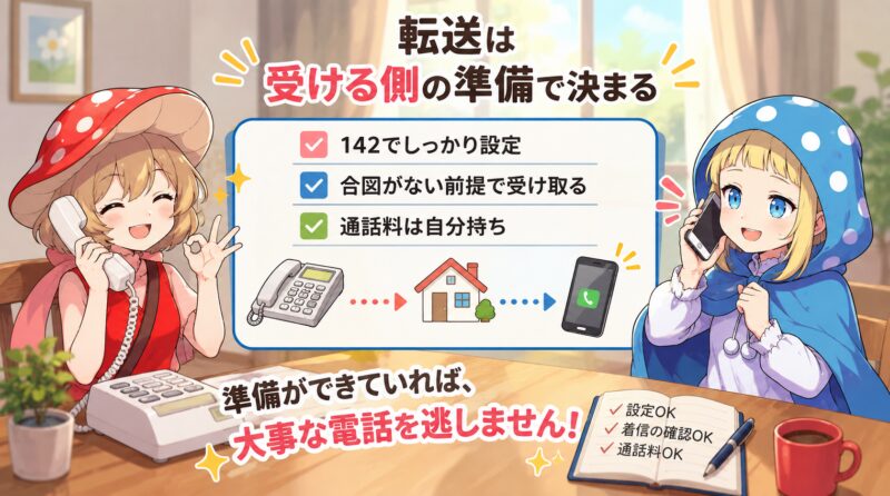 転送は受ける側の準備で決まる