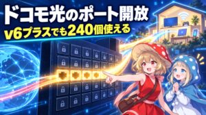 ドコモ光のポート開放