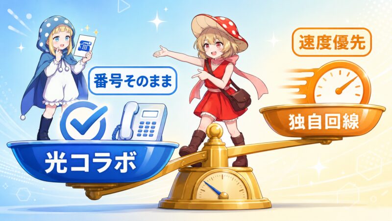 番号を残したまま乗り換えるなら光コラボ