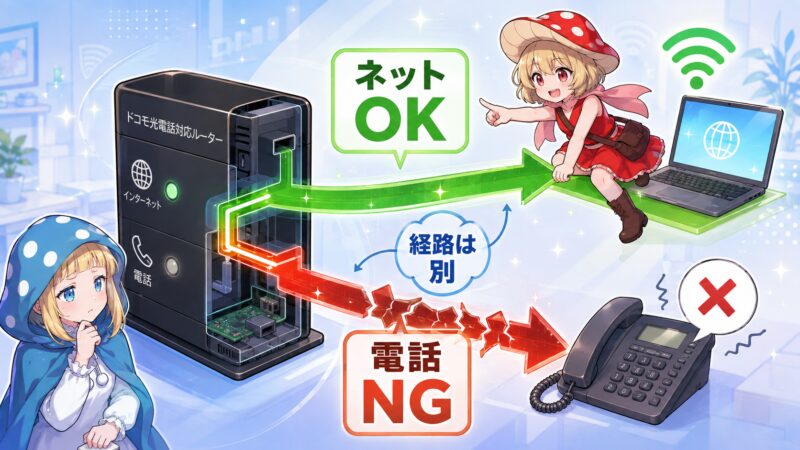 ネットOK・電話NGの経路図解