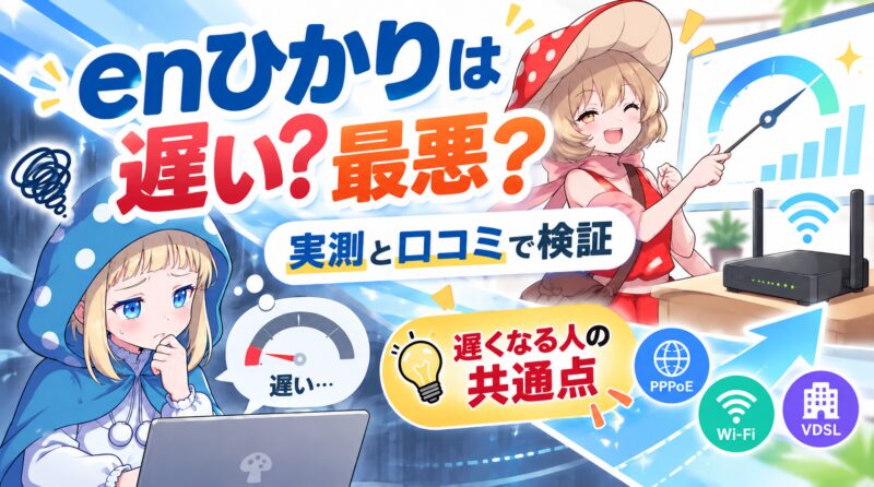 enひかりは遅い？最悪？