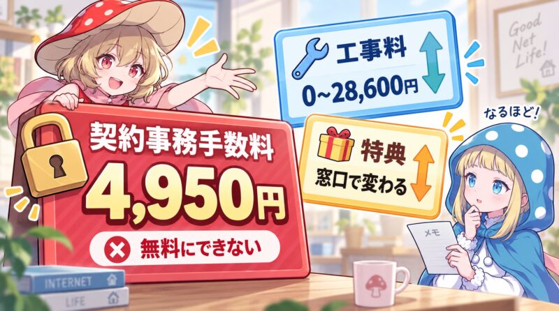 契約事務手数料4,950円を無料にする方法はない