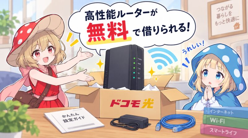 高性能ルーターを無料でレンタルできる