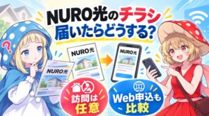 NURO光のチラシが届いたらどうする？