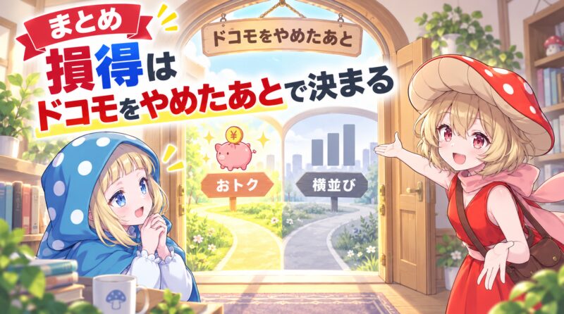 まとめ：損か得かはドコモ光をやめた後に決まる