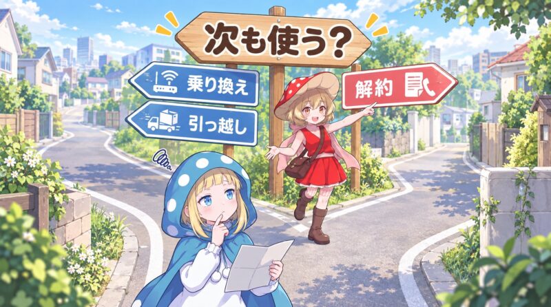 解約後もネットを使うかどうか？