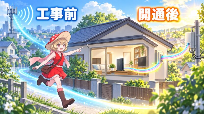 工事前から光回線を使える