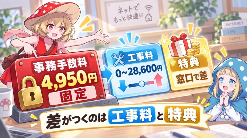 まとめ：窓口で差がつくのは工事費と特典