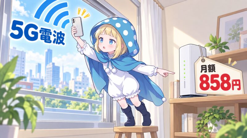 5Gの電波とルーター代は事前に確認しよう